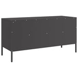 TV Cabinet Black 100.5x39x50.5 cm Steel - Low Angle
