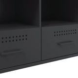 TV Cabinet Black 100.5x39x50.5 cm Steel - Extra Image