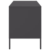 TV Cabinets 2 pcs Black 68x39x50.5 cm Steel - Low Angle