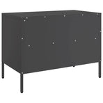 TV Cabinets 2 pcs Black 68x39x50.5 cm Steel