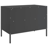 TV Cabinets 2 pcs Black 68x39x50.5 cm Steel - Extra Image