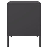 Bedside Cabinets 2 pcs Black 36x39x50.5 cm Steel