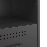 Bedside Cabinets 2 pcs Black 36x39x50.5 cm Steel