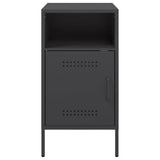 Bedside Cabinets 2 pcs Black 36x39x68 cm Steel