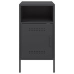 Bedside Cabinets 2 pcs Black 36x39x68 cm Steel