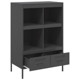 Highboard Black 68x39x101.5 cm Steel - Extra Image