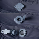 Self Inflating Camping Mattress with Pillow 1-Person Grey - Top-Down View