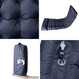 Self Inflating Camping Mattress with Pillow 1-Person Grey - 45-Degree Angle