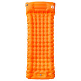 Self Inflating Camping Mattress with Pillow 1-Person Orange - Front View