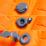 Self Inflating Camping Mattress with Pillow 1-Person Orange - Top-Down View