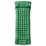Self Inflating Camping Mattress with Pillow 1-Person Green
