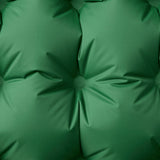 Self Inflating Camping Mattress with Pillow 1-Person Green - Side View