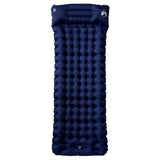 Self Inflating Camping Mattress with Pillow 1-Person Navy Blue
