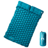 Self Inflating Camping Mattress with Pillows 2-Person Blue