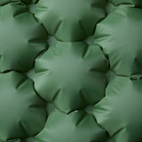 Self Inflating Camping Mattress with Pillows 2-Person Green - Side View