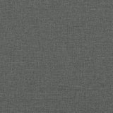 2-Seater Sofa Bed with Footstool Dark Grey Fabric