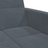 2-Seater Sofa Bed with Footstool Dark Grey Velvet - Extra Image