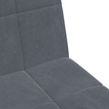 2-Seater Sofa Bed with Footstool Dark Grey Velvet - Extra Image