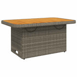 3 Piece Garden Lounge Set with Cushions Grey Poly Rattan - 45-Degree Angle