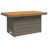 3 Piece Garden Lounge Set with Cushions Grey Poly Rattan - Top-Down View