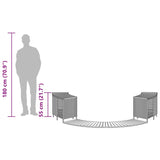 Hot Tub Surround Grey Poly Rattan and Solid Wood Acacia - Extra Image