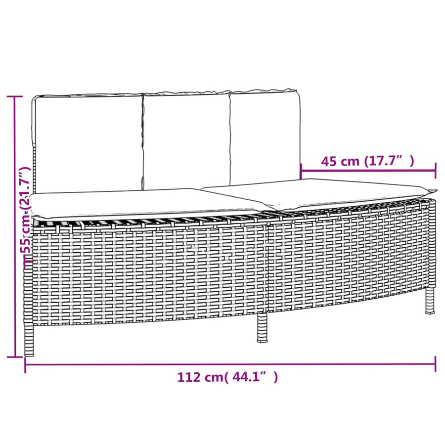 Hot Tub Surround Grey Poly Rattan and Solid Wood Acacia