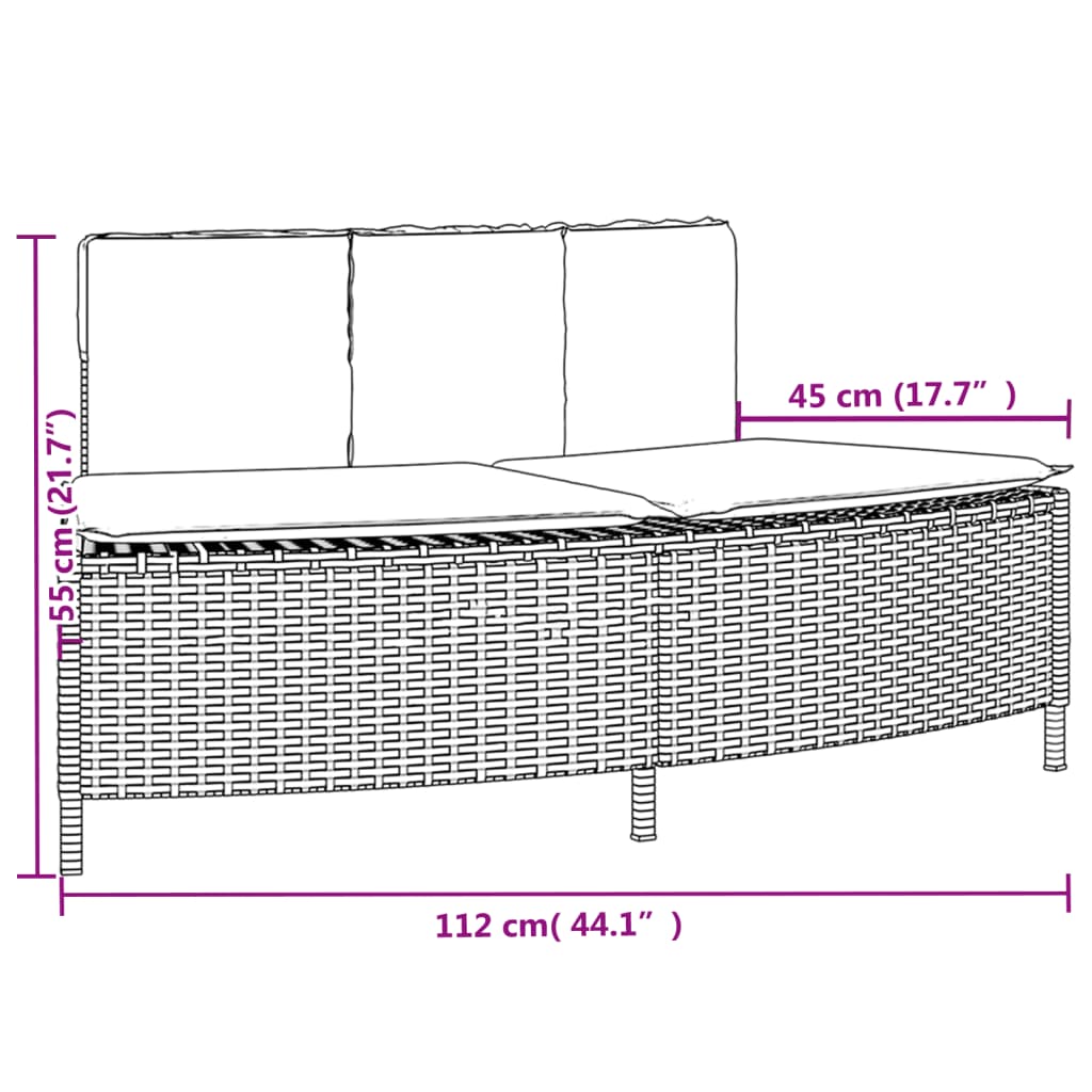 Hot Tub Surround Grey Poly Rattan and Solid Wood Acacia