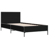 Bed Frame without Mattress Black 90x190 cm