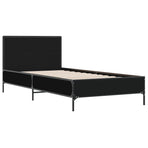 Bed Frame without Mattress Black 90x190 cm