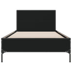 Bed Frame without Mattress Black 90x190 cm