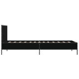 Bed Frame without Mattress Black 90x190 cm - 45-Degree Angle