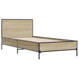 Bed Frame without Mattress Sonoma Oak 90x190 cm