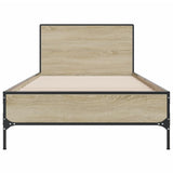 Bed Frame without Mattress Sonoma Oak 90x190 cm - Top-Down View