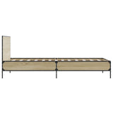 Bed Frame without Mattress Sonoma Oak 90x190 cm - 45-Degree Angle