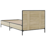 Bed Frame without Mattress Sonoma Oak 90x190 cm - Rear View