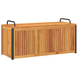 Outdoor Cushion Box 110x45x42/53 cm Solid Wood Acacia and Steel - Front View