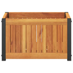 Garden Planter 45x30x27.5 cm Solid Wood Acacia and Steel