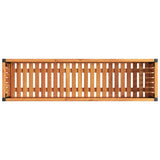 Garden Planter 110x30x27.5 cm Solid Wood Acacia and Steel