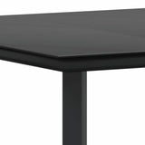 Garden Dining Set with Cushion 5 pcs Black Poly Rattan - Extra Image