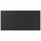 Garden Dining Set with Cushion 5 pcs Black Poly Rattan - Low Angle