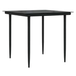 Garden Dining Set 3 pcs Grey Poly Rattan