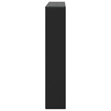 Shelf Brackets for Washbasin 2 pcs Black Rectangular Steel