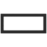 Shelf Brackets for Washbasin 2 pcs Black Rectangular Steel