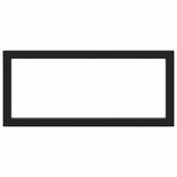 Shelf Brackets for Washbasin 2 pcs Black Rectangular Steel