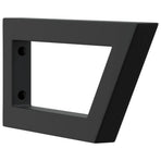 Shelf Brackets for Washbasin 2 pcs Black Trapezium Steel