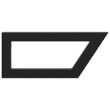 Shelf Brackets for Washbasin 2 pcs Black Trapezium Steel - Rear View