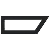 Shelf Brackets for Washbasin 2 pcs Black Trapezium Steel - Rear View