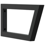 Shelf Brackets for Washbasin 2 pcs Black Trapezium Steel