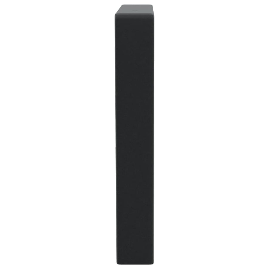 Shelf Brackets for Washbasin 2 pcs Black Trapezium Steel