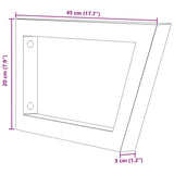 Shelf Brackets for Washbasin 2 pcs Black Trapezium Steel